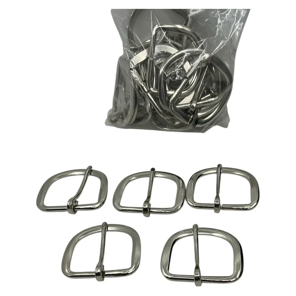 Heel Bar Buckle 1 1/2 Strap 38mm Silver Tone Belt Buckle 25 Pack Leather Crafter